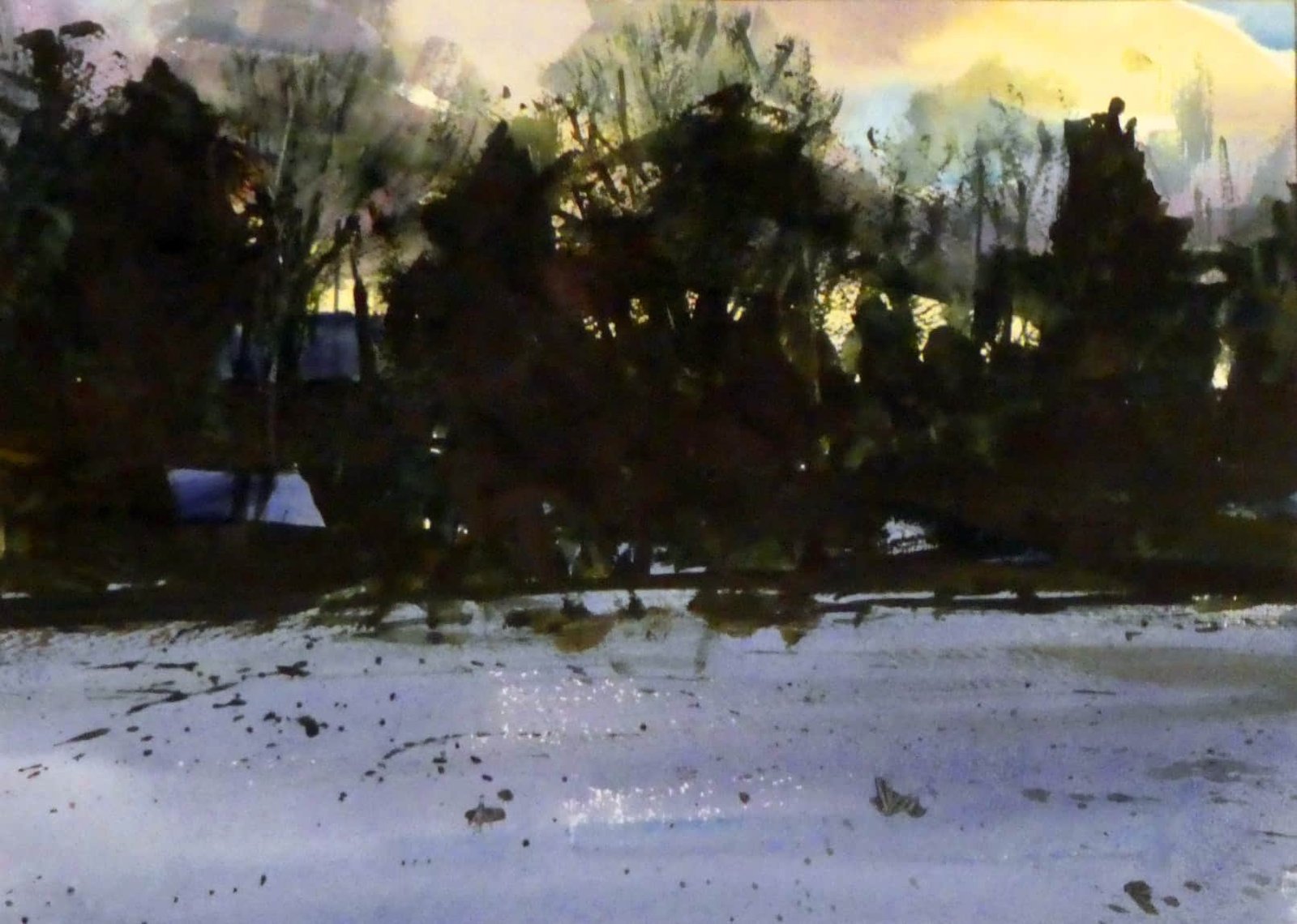 Watercolor on Fabriano paper, 11" X 15"